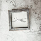 Best Mom Ever 5 Inch Wooden Wall Sign With Sentimental Quote Rustic Home Decor Gift BandsCo Straps