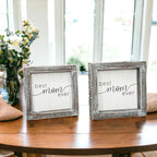 Best Mom Ever 5 Inch Wooden Wall Sign With Sentimental Quote Rustic Home Decor Gift BandsCo Straps