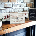 Kissing Booth Handmade Thick Wood Sign 6x4x1 Inch Valentine Tiered Tray Mantel Shelf Decor