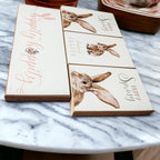 Hippity Hoppity Bunny Easter Home Decor Set Watercolor Bunny Sign Spring Mantel Rustic Farmhouse BandsCo Straps