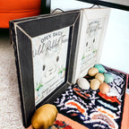 Wild Rabbit Farms Easter Sign 8x10 Framed Rustic Farmhouse Spring Decor Open Daily Fresh Harvest BandsCo Straps