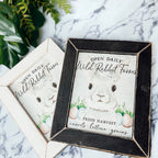 Wild Rabbit Farms Easter Sign 8x10 Framed Rustic Farmhouse Spring Decor Open Daily Fresh Harvest BandsCo Straps