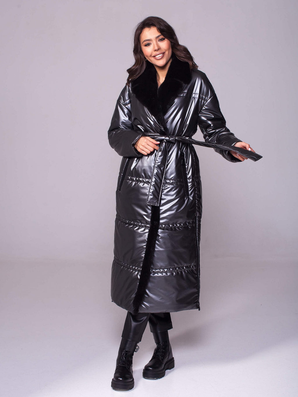 Aphrodite Genuine Mink Fur Freudenberg Comfortemp® Coat - SJB-DIAMOND ELITES