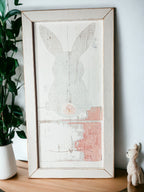 Bunny Tail Rustic Farmhouse Wooden Sign 24x12 Inch Spring Easter Decor Farmhouse Wall Hanging BandsCo Straps