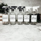 16oz Boston Round Glass Refillable Cleaning Bottles For Soap Lotion Dispensers BandsCo Straps