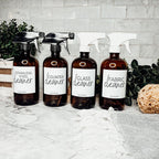 16oz Boston Round Glass Refillable Cleaning Bottles For Soap Lotion Dispensers BandsCo Straps