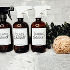 16oz Boston Round Glass Refillable Cleaning Bottles For Soap Lotion Dispensers BandsCo Straps