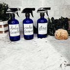 16oz Boston Round Glass Refillable Cleaning Bottles For Soap Lotion Dispensers BandsCo Straps