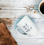 Tired As A Mother Grande Limited Edition Round 2 Mug Gift For Mom Navy Royal Blue Or White BandsCo Straps