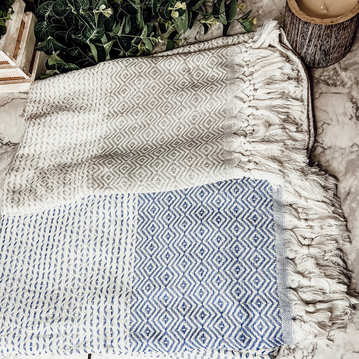 XL Turkish Cotton Towel 200 GSM Oversized Bath Beach Swim Hair Picnic Throw BandsCo Straps