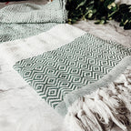 XL Turkish Cotton Towel 200GSM Oversized Bath, Pool, Hair and Picnic Towel BandsCo Straps