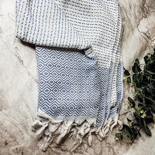 XL Turkish Cotton Towel 200 GSM Oversized Bath Beach Swim Hair Picnic Throw BandsCo Straps