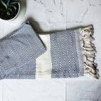 XL Turkish Cotton Towel 200GSM Oversized Bath, Pool, Hair and Picnic Towel BandsCo Straps