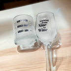 Whiskey Or Wine Stemless Glass Gift Set With Funny Barware Saying And Gift Box For Wine Lovers BandsCo Straps