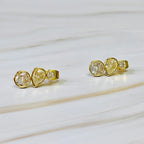 Mix Shape Bezel Shine Earrings