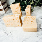 Natural Olive Pomace Carrot Sunflower Citrus Moisturizing Soap Bar Handmade BandsCo Straps