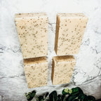 Poppy Seed Exfoliant Soap Olive Sunflower Oil Citrus Tropical Scent Handmade BandsCo Straps