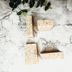 Poppy Seed Exfoliant Soap Olive Sunflower Oil Citrus Tropical Scent Handmade BandsCo Straps