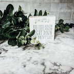 Here Comes Amazon Sign Wooden Block Porch Decor Funny Delivery Gift Home Accent Sign BandsCo Straps