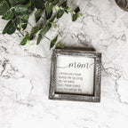 Sentimental 5 Inch Wooden Wall Sign For Mom My Whole Life Quote Decor Gift For Mother BandsCo Straps