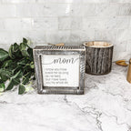 Sentimental 5 Inch Wooden Wall Sign For Mom My Whole Life Quote Decor Gift For Mother BandsCo Straps