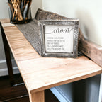 Sentimental 5 Inch Wooden Wall Sign For Mom My Whole Life Quote Decor Gift For Mother BandsCo Straps