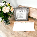 Sentimental 5 Inch Wooden Wall Sign For Mom My Whole Life Quote Decor Gift For Mother BandsCo Straps