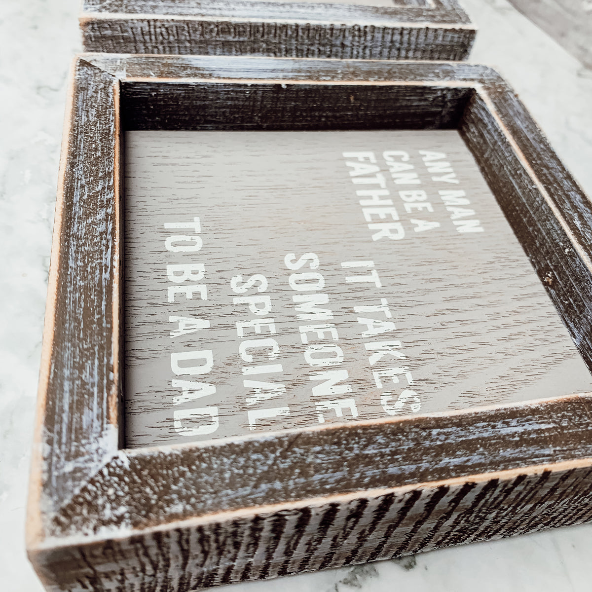 Someone Special 5 Inch Wooden Framed Sign Dad Gift Rustic Small Home Decor Table Shelf Plaque BandsCo Straps