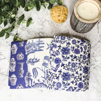 Chinoiserie Eco Kitchen Cloths - Biodegradable Cellulose Cotton, 3 Designs BandsCo Straps