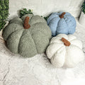 Plush Pumpkin Pillow Decorative Throw Handmade Fall Pumpkin Cuddle Cushion BandsCo Straps