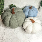 Plush Pumpkin Pillow Decorative Throw Handmade Fall Pumpkin Cuddle Cushion BandsCo Straps