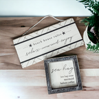 Beach Home Summer 5 Inch Wooden Sign Funny Coffee Quote Coastal Wall Decor Small Plaque BandsCo Straps