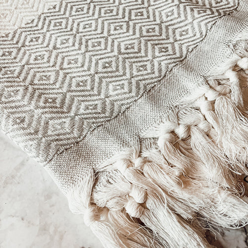 XL Turkish Cotton Towel 200GSM Oversized Bath, Pool, Hair and Picnic Towel BandsCo Straps