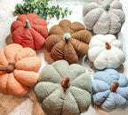 Plush Pumpkin Pillow Decorative Throw Handmade Fall Pumpkin Cuddle Cushion BandsCo Straps