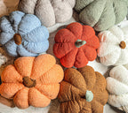 Plush Pumpkin Pillow Decorative Throw Handmade Fall Pumpkin Cuddle Cushion BandsCo Straps