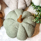 Plush Pumpkin Pillow Decorative Throw Handmade Fall Pumpkin Cuddle Cushion BandsCo Straps