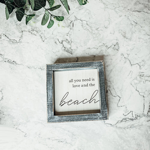 Beach Home Summer 5 Inch Wooden Sign Funny Coffee Quote Coastal Wall Decor Small Plaque BandsCo Straps