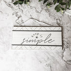 Beach House Hanging Signs - Coastal Door Wall Shelf Decor, 3 Styles, Summer BandsCo Straps