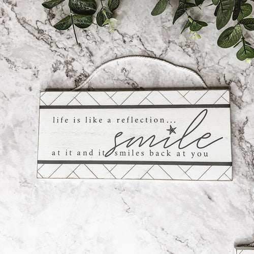 Beach House Hanging Signs - Coastal Door Wall Shelf Decor, 3 Styles, Summer BandsCo Straps