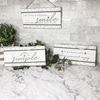 Beach House Hanging Signs - Coastal Door Wall Shelf Decor, 3 Styles, Summer BandsCo Straps