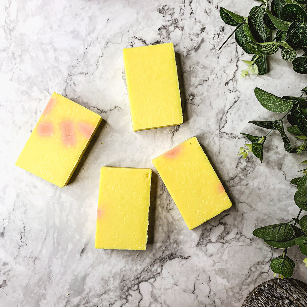 Bromelain Rose Hip Citrus Soap Exfoliating Moisturizing Antioxidant Bar BandsCo Straps