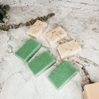 Tea Tree Mint Exfoliating Soap Bar With Peppermint Leaves Shea Butter Natural Oils Refreshing BandsCo Straps