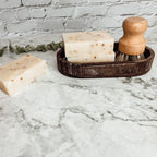 Tea Tree Mint Exfoliating Soap Bar With Peppermint Leaves Shea Butter Natural Oils Refreshing BandsCo Straps