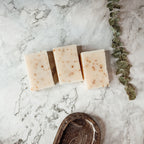 Tea Tree Mint Exfoliating Soap Bar With Peppermint Leaves Shea Butter Natural Oils Refreshing BandsCo Straps