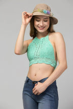 Caroline Crochet Crop Top-Bralette - SJB-DIAMOND ELITES