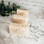 Tea Tree Mint Exfoliating Soap Bar With Peppermint Leaves Shea Butter Natural Oils Refreshing BandsCo Straps