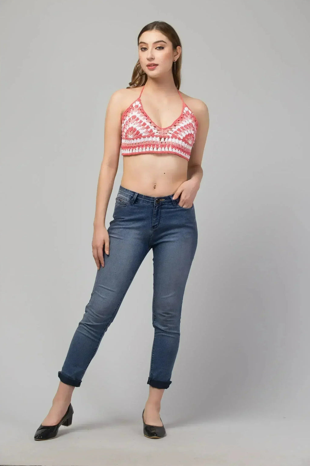 Rose Crop Top-Bralette - SJB-DIAMOND ELITES