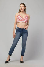 Rose Crop Top-Bralette - SJB-DIAMOND ELITES