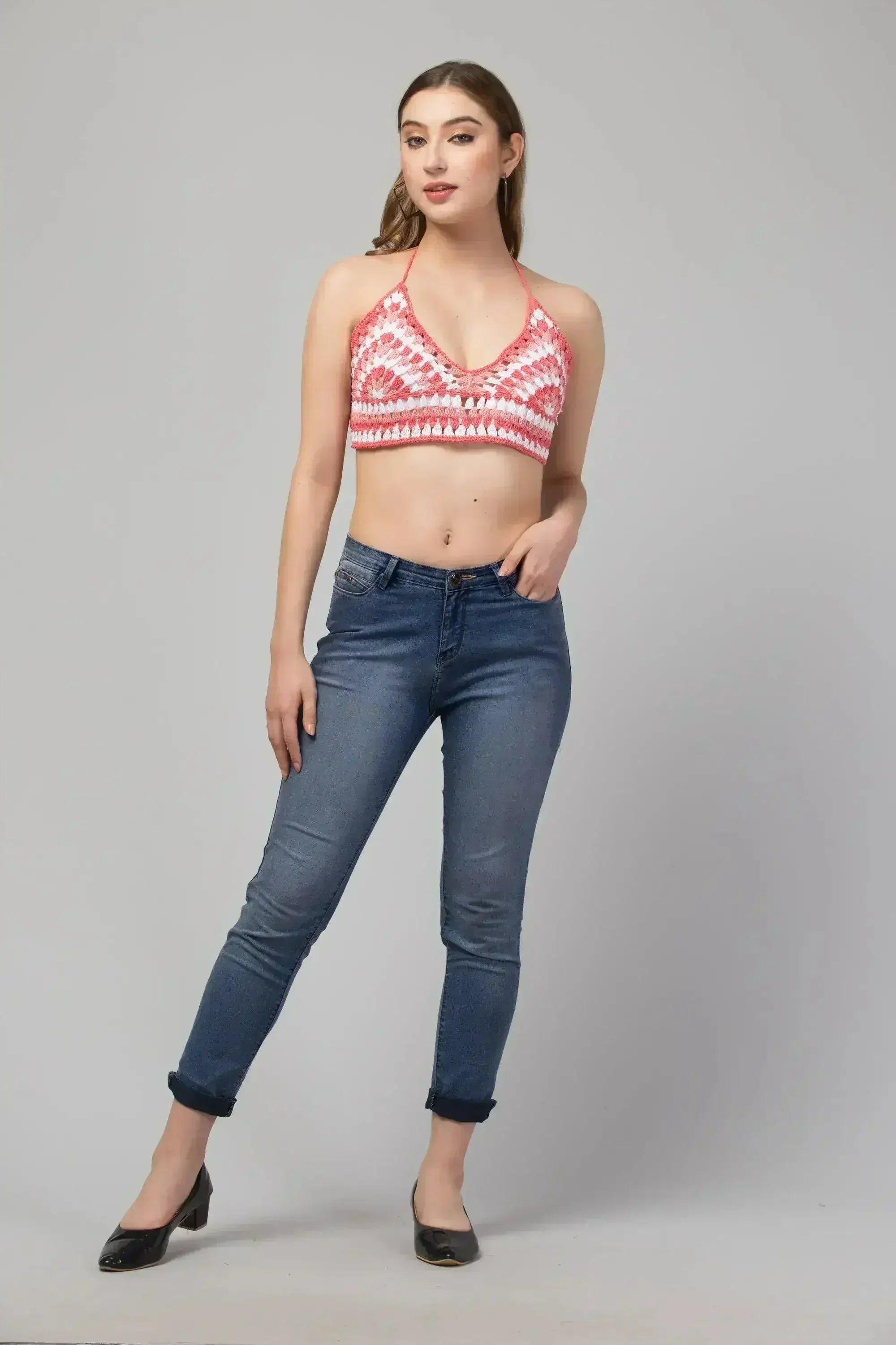 Rose Crop Top-Bralette - SJB-DIAMOND ELITES