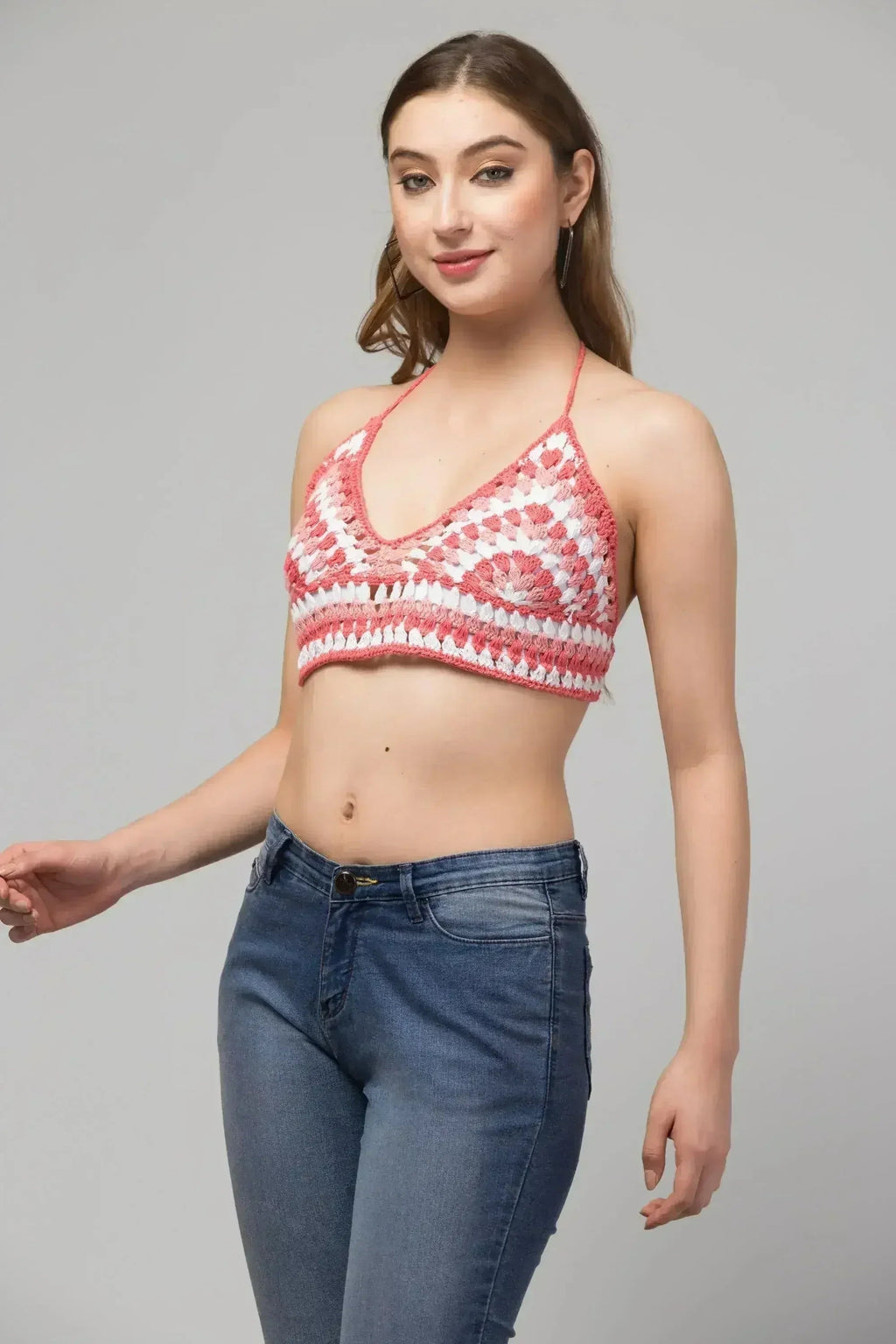 Rose Crop Top-Bralette - SJB-DIAMOND ELITES